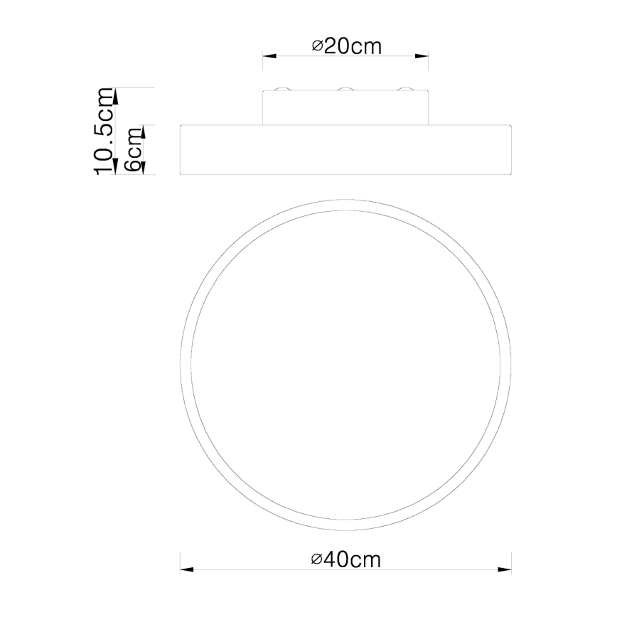 Globo - Himmennettävä LED-kattovalaisin LED/24W/230V 3000-6000K + kauko-ohjaus