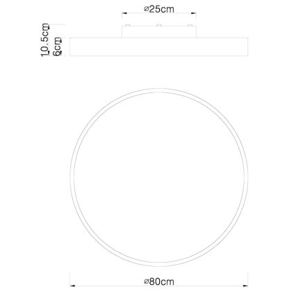 Globo - LED Himmennettävä kattovalo LED/60W/230V 3000-6000K + kaukosäädin