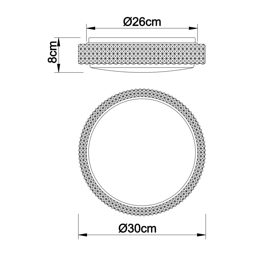 Globo - LED-kattovalaisin LED/12W/230V 2700/4200/6500K halkaisija 30 cm