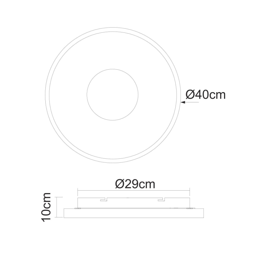 Globo - Himmennettävä LED-kattovalaisin LED/30W/230V + kauko-ohjaus