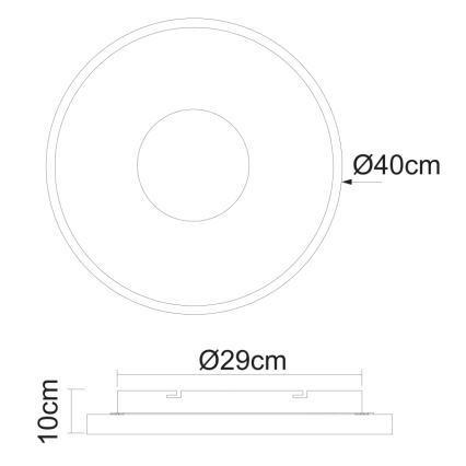 Globo - Himmennettävä LED-kattovalaisin LED/30W/230V 2700-6000K + kauko-ohjaus