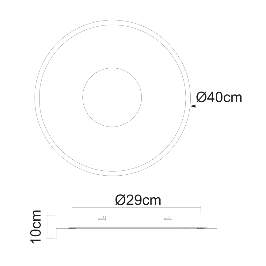 Globo - Himmennettävä LED-kattovalaisin LED/30W/230V 2700-6000K + kauko-ohjaus