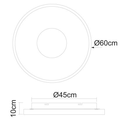 Globo - Himmennettävä LED-kattovalaisin LED/42W/230V 2700-6000K + kauko-ohjaus