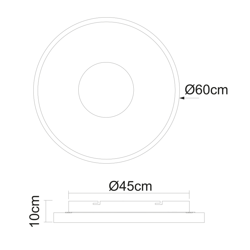 Globo - Himmennettävä LED-kattovalaisin LED/42W/230V 2700-6000K + kauko-ohjaus