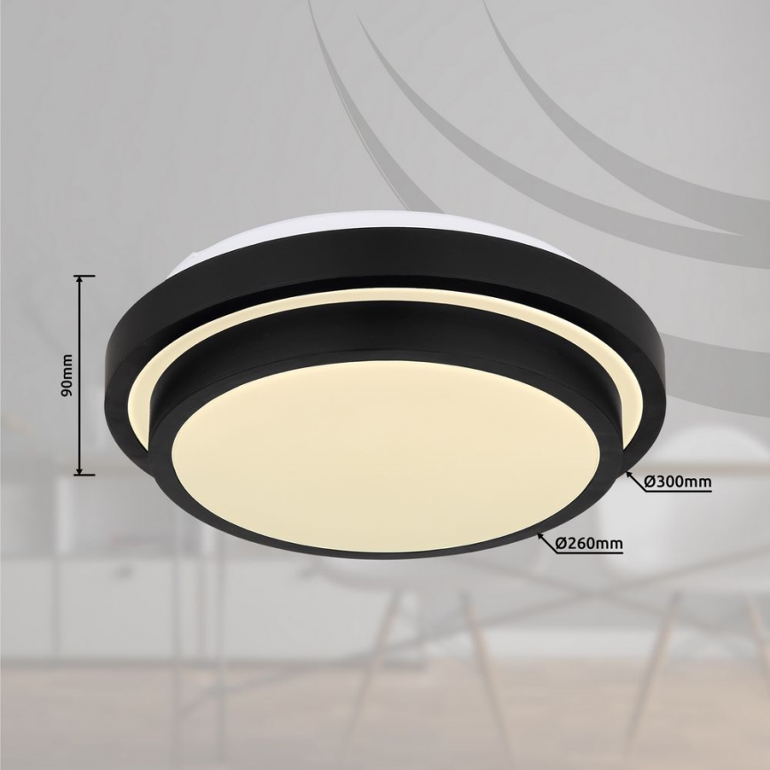 Globo - LED Kylpyhuoneen kattovalaisin anturilla LED/18W/230V IP44