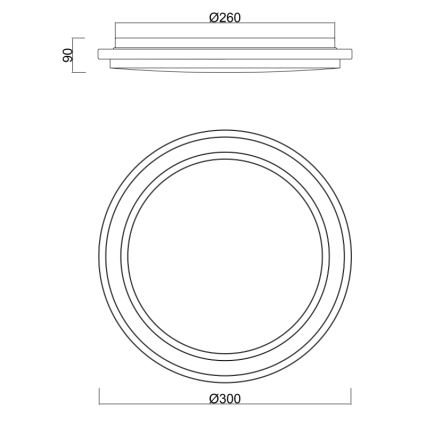 Globo - LED Kylpyhuoneen kattovalaisin anturilla LED/18W/230V IP44