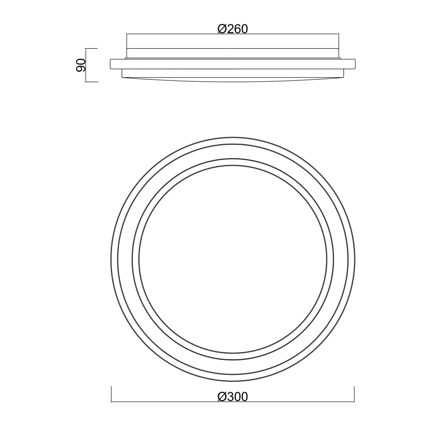 Globo - LED Kylpyhuoneen kattovalaisin anturilla LED/18W/230V IP44