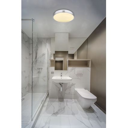 Globo - LED Kylpyhuoneen kattovalaisin anturilla LED/18W/230V IP44