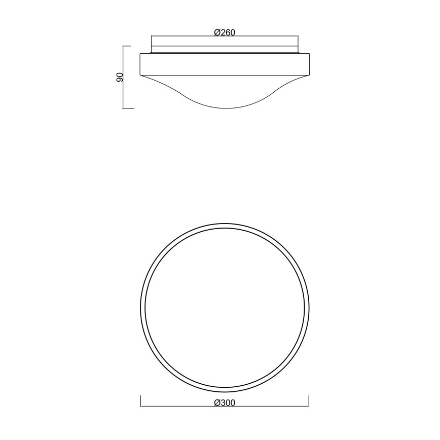 Globo - LED Kylpyhuoneen kattovalaisin anturilla LED/18W/230V IP44