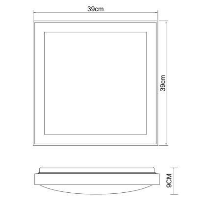 Globo - LED-kattovalaisin LED/24W/230V 3000/4500/6000K