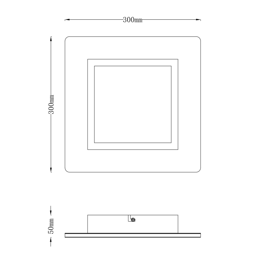 Globo - LED-kattovalaisin LED/23W/230V 2700/6500K