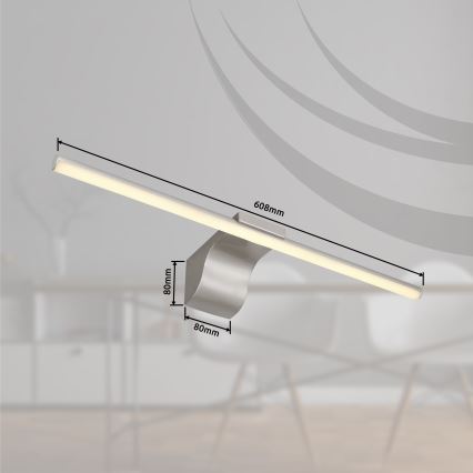 Globo - Kylpyhuoneen LED-peilivalo LED/10W/230V 60,8 cm IP44 kiiltävä kromi