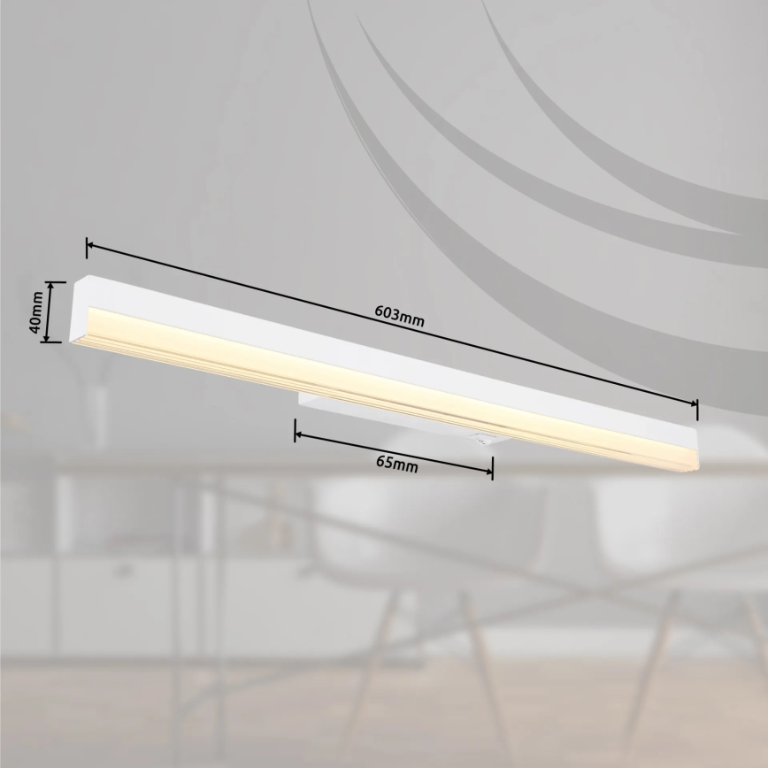 Globo - LED-seinävalaisin LED/12W/230V 3000/6000K 60 cm valkoinen