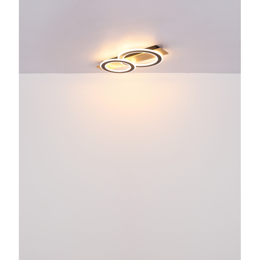Globo - LED-kattovalaisin LED/40W/230V ruskea