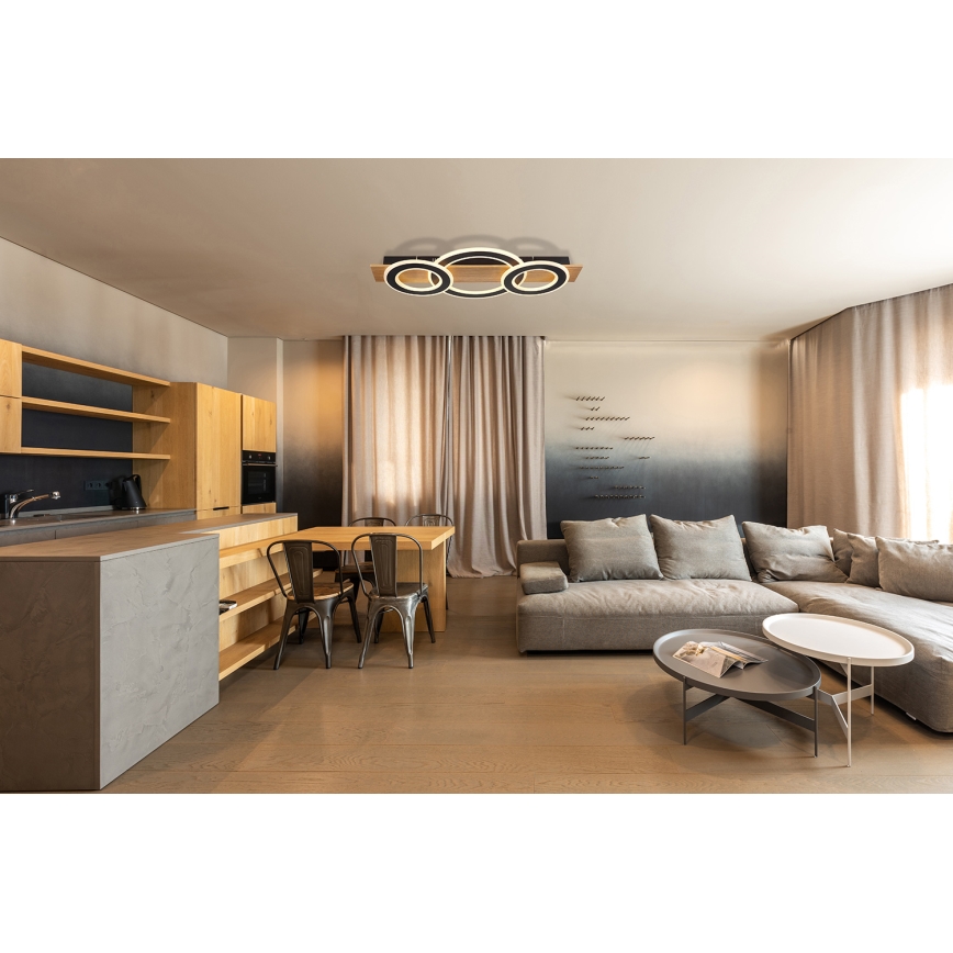 Globo - LED-kattovalaisin LED/50W/230V ruskea