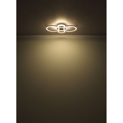 Globo - LED-kattovalaisin LED/30W/230V 2700/4500/6500K Ø 33x50 cm musta