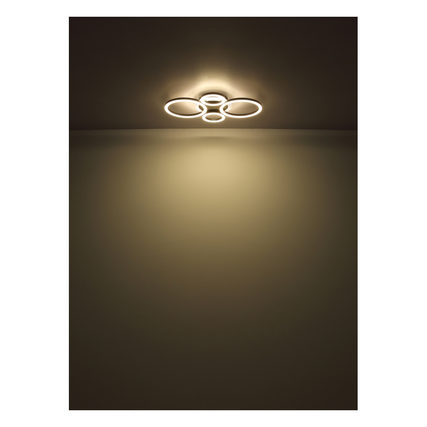 Globo - LED-kattovalaisin LED/30W/230V 2700/4500/6500K Ø 33x50 cm musta