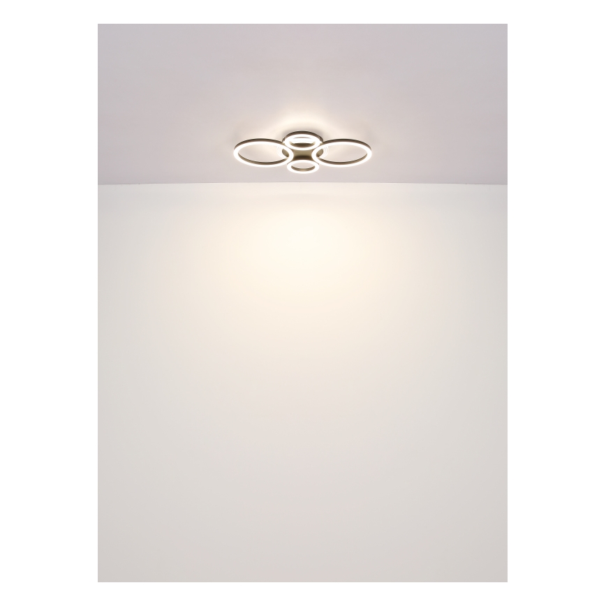 Globo - LED-kattovalaisin LED/30W/230V 2700/4500/6500K Ø 33x50 cm musta