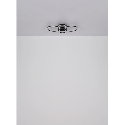 Globo - LED-kattovalaisin LED/30W/230V 2700/4500/6500K Ø 33x50 cm musta