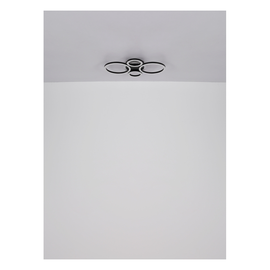 Globo - LED-kattovalaisin LED/30W/230V 2700/4500/6500K Ø 33x50 cm musta