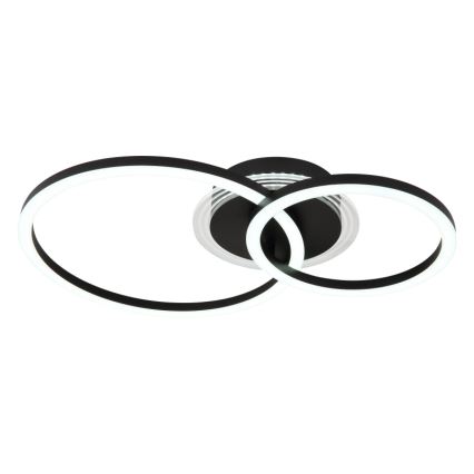 Globo - LED-kattovalaisin LED/30W/230V 2700/4500/6500K Ø 33x50 cm musta