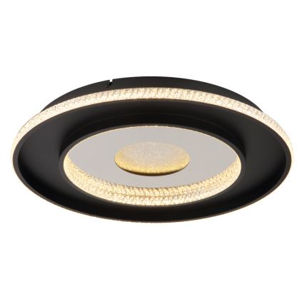 Globo - LED himmennettävä kattovalaisin LED/30W/230V 2700-6500K halkaisija 52,5 cm musta + kaukosäädin