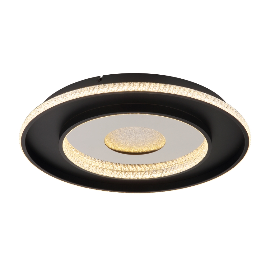 Globo - LED himmennettävä kattovalaisin LED/30W/230V 2700-6500K halkaisija 52,5 cm musta + kaukosäädin