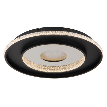 Globo - LED himmennettävä kattovalaisin LED/30W/230V 2700-6500K halkaisija 52,5 cm musta + kaukosäädin