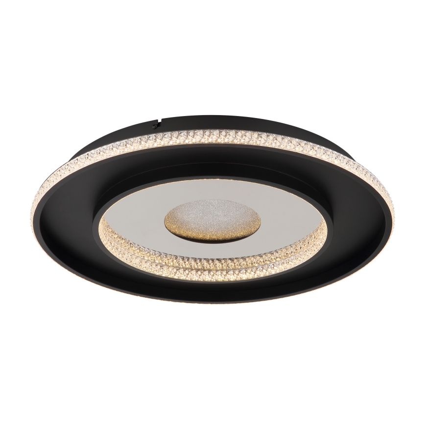 Globo - LED himmennettävä kattovalaisin LED/30W/230V 2700-6500K halkaisija 52,5 cm musta + kaukosäädin