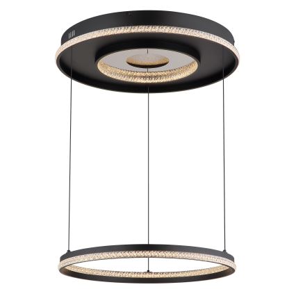 Globo - Himmennettävä LED-kattokruunu johdossa LED/54W/230V 2700-6500K halkaisija 60 cm musta + kauko-ohjaus
