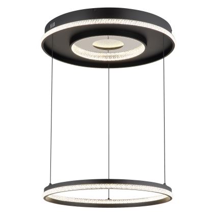 Globo - Himmennettävä LED-kattokruunu johdossa LED/54W/230V 2700-6500K halkaisija 60 cm musta + kauko-ohjaus