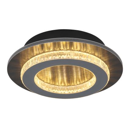 Globo - LED-kattovalaisin LED/12W/230V, 3 värilämpötilavaihtoehtoa (3000/4000/6500 K), Ø 20 cm, antrasiitti