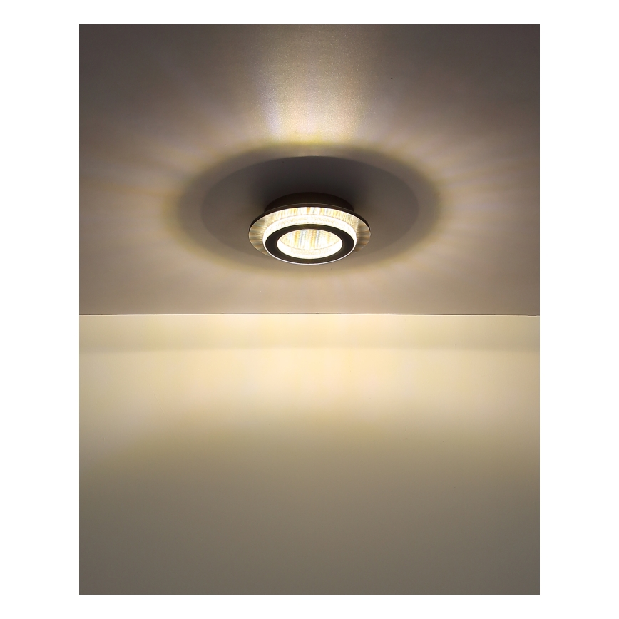 Globo - LED-kattovalaisin LED/12W/230V, 3 värilämpötilavaihtoehtoa (3000/4000/6500 K), Ø 20 cm, antrasiitti