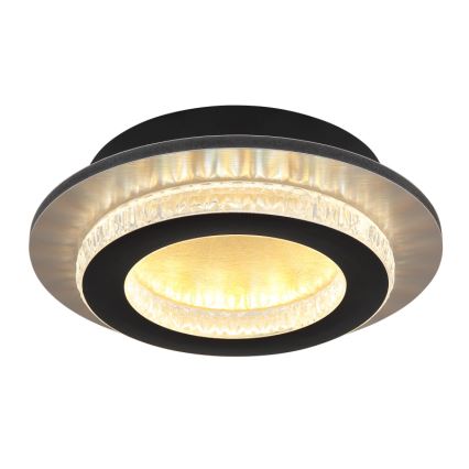 Globo - LED-kattovalaisin 12W/230V 3000/4000/6500K halkaisija 20 cm musta