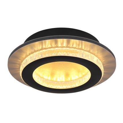 Globo - LED-kattovalaisin 12W/230V 3000/4000/6500K halkaisija 20 cm musta
