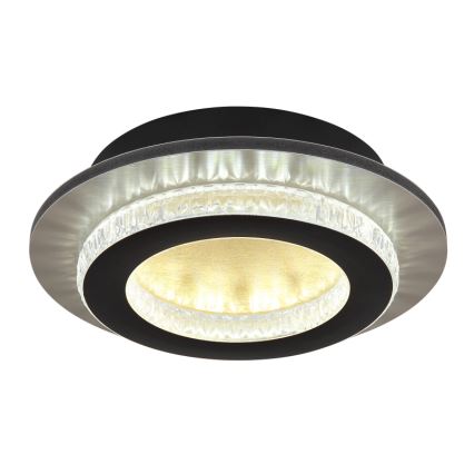 Globo - LED-kattovalaisin 12W/230V 3000/4000/6500K halkaisija 20 cm musta