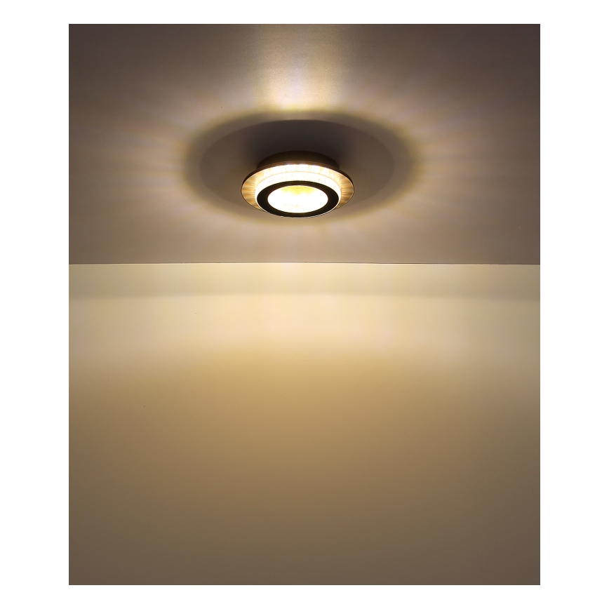 Globo - LED-kattovalaisin 12W/230V 3000/4000/6500K halkaisija 20 cm musta