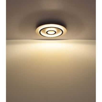 Globo - LED-himennettävä kattovalaisin LED/40W/230V 3000-6500K halkaisija 45 cm musta + kaukosäädin