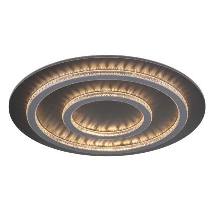 Globo - Himennettävä LED-kattovalaisin LED/60 W/230 V 3000–6500 K Ø55 cm antrasiitti + kaukosäädin