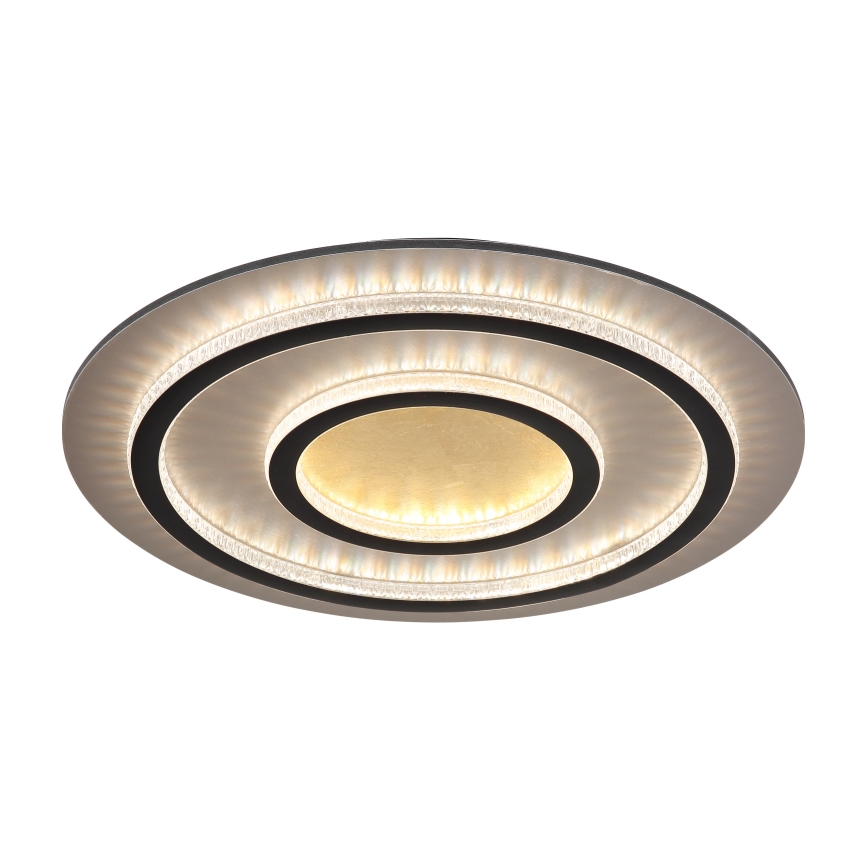 Globo - Himmennettävä LED-kattovalaisin LED/60W/230V 3000–6500K, halkaisija 55 cm, musta + kaukosäädin