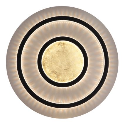 Globo - Himmennettävä LED-kattovalaisin LED/60W/230V 3000–6500K, halkaisija 55 cm, musta + kaukosäädin
