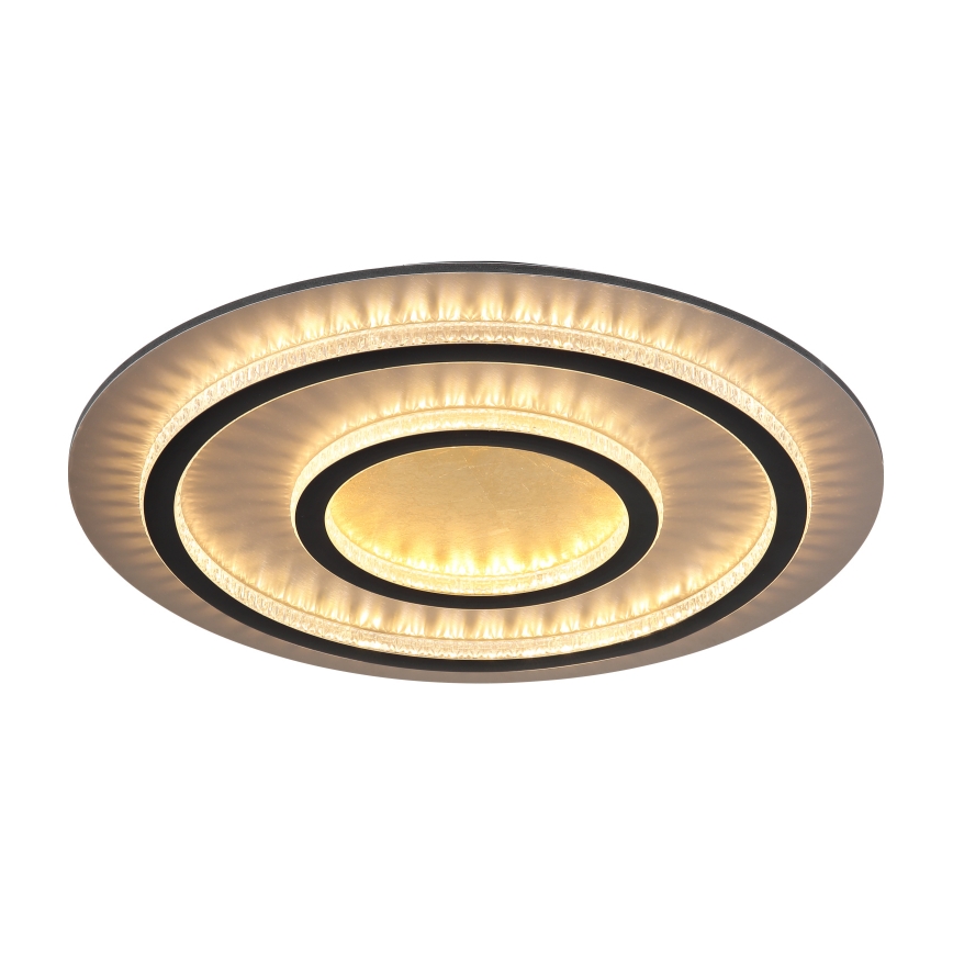 Globo - Himmennettävä LED-kattovalaisin LED/60W/230V 3000–6500K, halkaisija 55 cm, musta + kaukosäädin