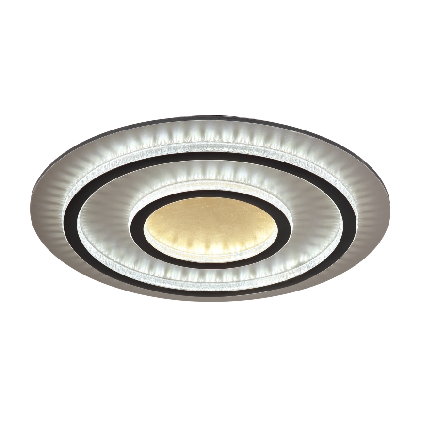 Globo - Himmennettävä LED-kattovalaisin LED/60W/230V 3000–6500K, halkaisija 55 cm, musta + kaukosäädin