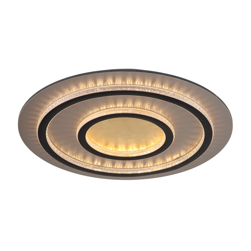 Globo - Himmennettävä LED-kattovalaisin LED/60W/230V 3000–6500K, halkaisija 55 cm, musta + kaukosäädin