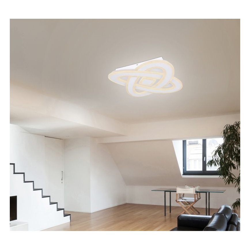 Globo - Himmennettävä LED-kattovalaisin LED/36W/230V 3000-6000K halkaisija 50 cm valkoinen + kauko-ohjaus