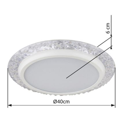 Globo - LED-kattovalaisin LED/22W/230V 3000K halkaisija 40 cm