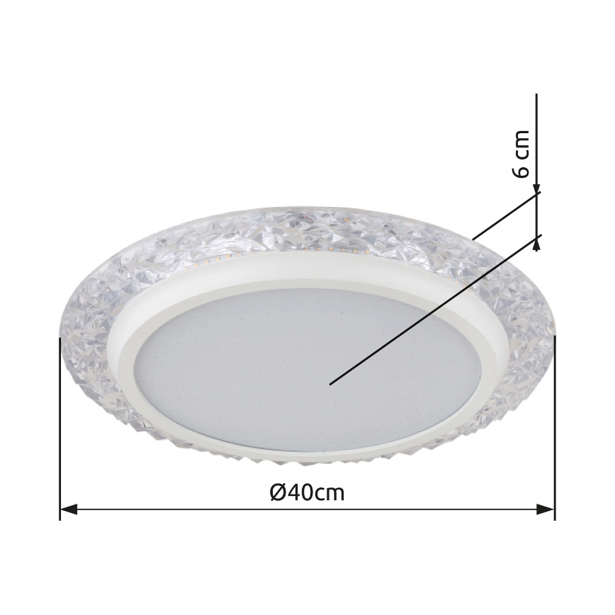Globo - LED-kattovalaisin LED/22W/230V 3000K halkaisija 40 cm