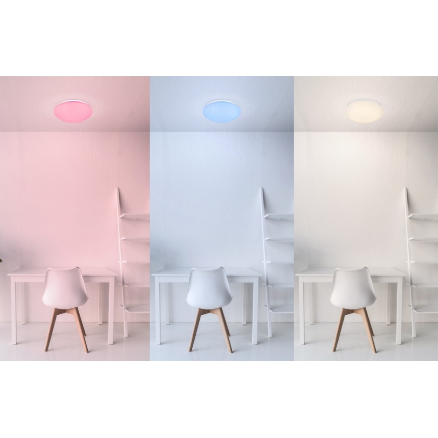 Globo - LED RGB himmennettävä kattovalaisin 1xLED/12W/230V + 1xLED/3W + kaukosäädin