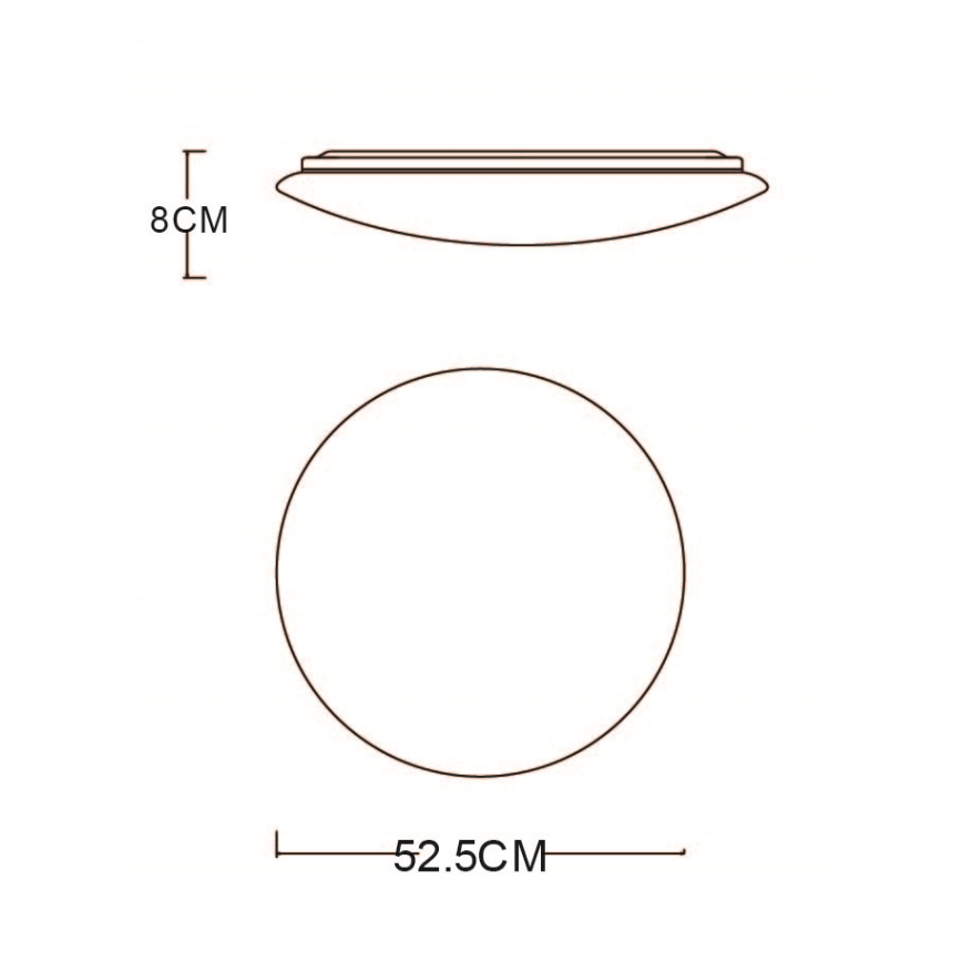 Globo - Himmennettävä LED-kattovalaisin LED/48W/230V 3000-6400K + kauko-ohjaus