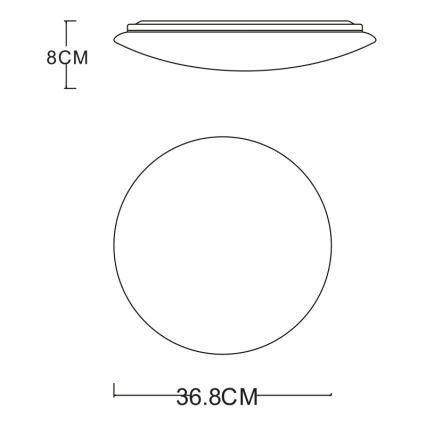 GLOBO - LED-kattovalaisin LED/24W/230V